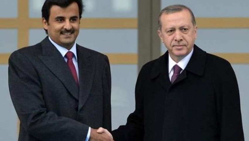 أمير قطر تميم بن حمد والرئيس التركي رجب طيب اردوغان