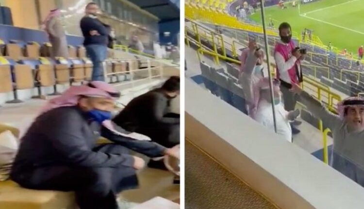 جانب من احداث مباراة النصر والشباب