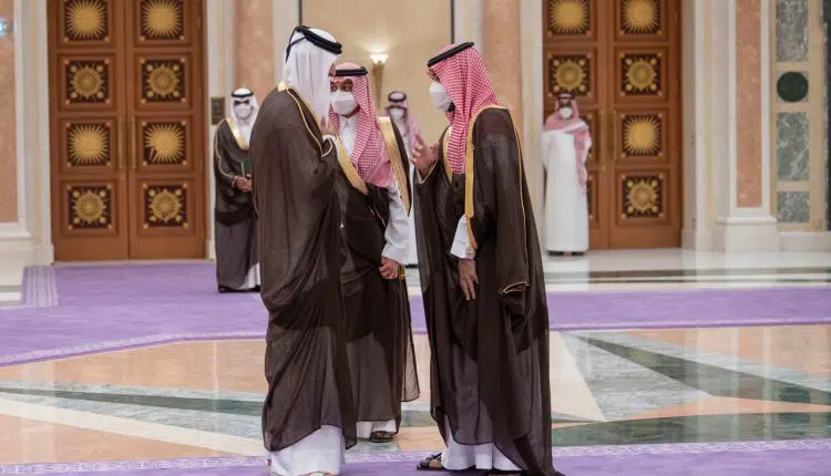 أمير قطر وولي العهد السعودي 750x430 1