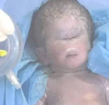 طفل بعين واحدة في العراق