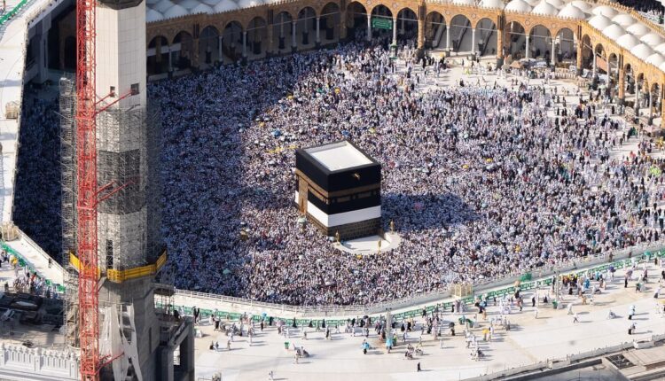 صور جوية جميلة من سماء مكة المكرمة خلال مناسك الحج