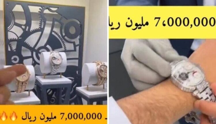 شاب سعودي يوثق شراء ساعة يد بمبلغ "1.8 مليون دولار أمريكي"