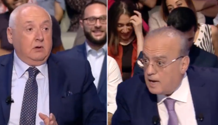عراك بالأيدى بين صحفى وسياسي لبناني على الهواء في استوديو قناة "MTV"