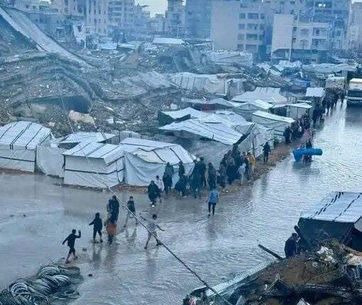 غرق غزة في الشتاء