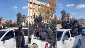 فيديو موكب القسام المتداول صُوّر في يناير 2025 قبيل تسليم أسيرات إسرائيليات